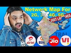 Network Map Launched | Airtel, Jio, BSNL, Vi | TRAI | Mobile Network Coverage Map | India Telecom |
