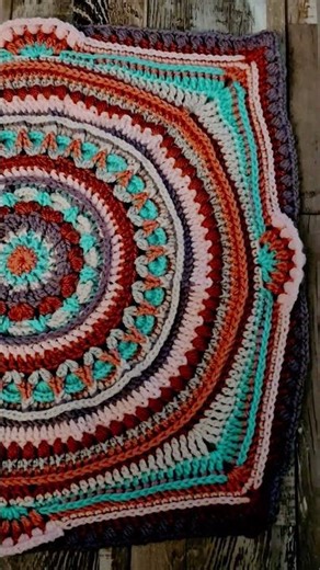 Crochet Ashley's Jewel Mandala blanket WIP