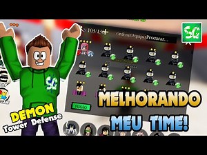 TODOS OS CÓDIGOS! MELHORANDO MEU TIME PARA AVANÇA NO MODO STORY DE DEMON TOWER DEFENSE SIMULATOR!
