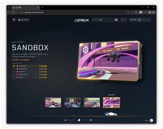 This is what peak Three.js looks like 🐐Apex is a browser-based racing game that shows how far web tech has come.This opens up a whole new level for web devs, showing you can build immersive, high-performance experiences in the browser far beyond simple websites and apps :)Source 🔗: apex-psi-indol . vercel . appFollow @rammcodes for more 💎   #html #ai #javascript #coding #webdevelopment #programming