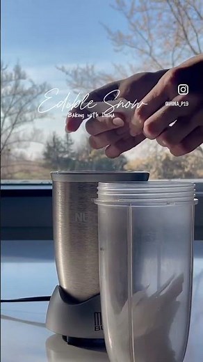 How to make edible snow-super easy