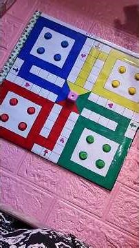 How To Draw Gaming Board #ludogame #diygames #gamebook