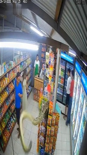 Store CCTV footage of a python #viral