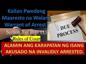 UNLAWFUL ARREST vs. WARRANTLESS ARREST