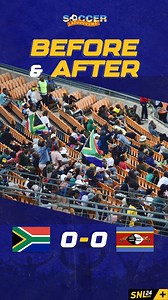 "Eswatini, 0-0, unacceptable" 😤 We caught up with the Bafana Bafana supporters at the FNB Stadium on Friday to hear their thoughts before & after South Africa's 0-0 draw with Eswatini and they did not hold back 👀 Full video here: https://brnw.ch/21wDweG SNL24 #BeforeandAfter | Soccer Laduma
