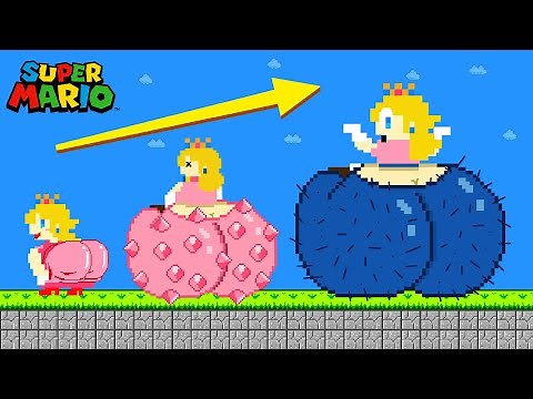 Evolution of Princess Peach: BIG IDEAL BUTT Growing Up Compilation | Game Animation