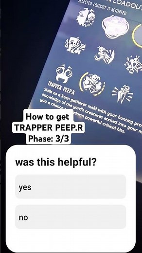 how to get TRAPPER PEEP.R-3/3 #grounded