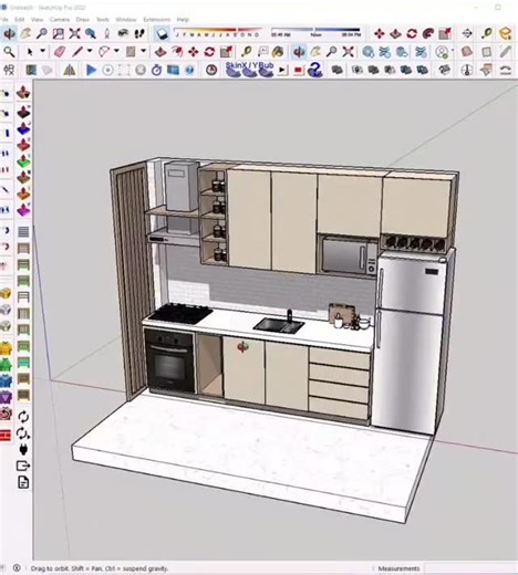 KE Design Consultants on Instagram: "How to make a kitchen in SketchUp #interiordesign #enscapeforsketchup #architecture #sketchup3d #floorplans sketchupmodel kitchen"