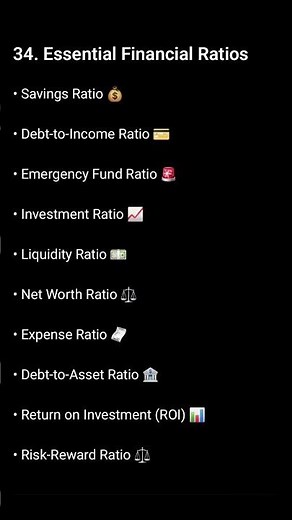 📊💰 Essential Financial Ratios | 10 Ratios Everyone Should Know