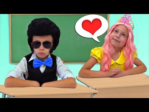 Alice and Johny play at school - Children Sad Love Story
