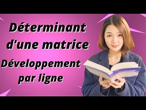 Calcul d'un déterminant en développant selon les lignes - exercice corrigé