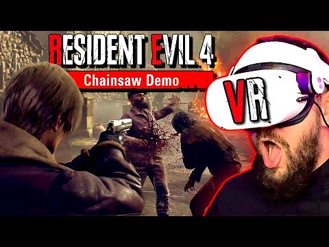 Resident Evil 4 Remake Chainsaw Demo in VR - Praydog Mod