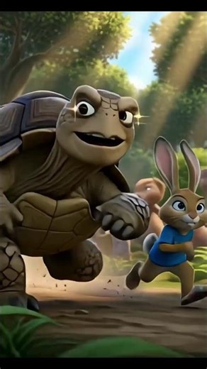 Rabbit vs Turtle || Running Champion #shorts #rabbit #turtle