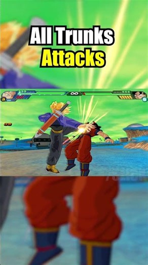 All Trunks Attacks in DBZ BT3