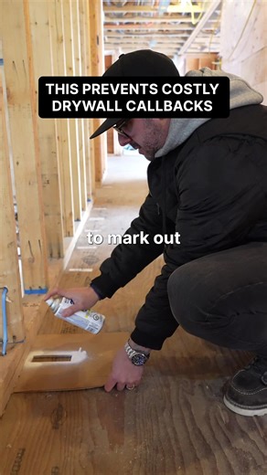 It really doesn’t take long — but it saves hours later. When you’ve got your studs laid out and all your outlet/switch locations marked, do one extra step: write the measurement right in the center of the box. Why? • paneling the walls with wood panels requires precise nailing. This will help to finishers find the studs easier. • Centered measurements are harder to miss and way easier to reference. • If something does get missed, you’re not guessing you can walk back in, pull a tape, and find th