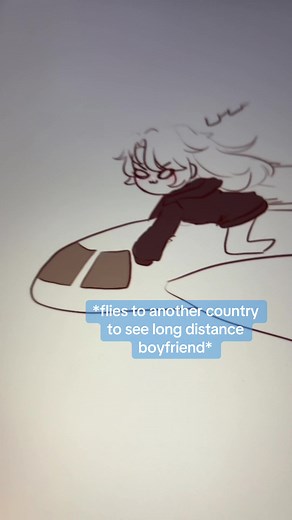 Love From A Distance - Relationship Art Sketch