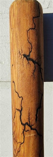 5' Handcrafted Wooden Walking Staff – Lichtenberg Fractal Burn - Etsy