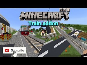 Minecraft Train addon download for FREE | Train mode download / Mcaddon king / 2023