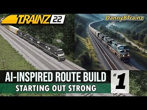 I Used AI To Help Me Build a New Route in Trainz 22! (Episode 1) | DannyBTrainz - Strong Start!