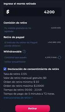 como hacer un retiro en *mexlucky*