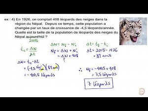 La dynamique des populations