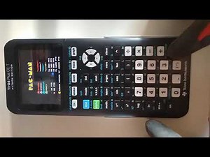 Playing dino run on TI 84 plus CE-T python edition.