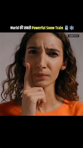 World’s Most Powerful Snow Train 🚆| #facts #ytshorts #trending