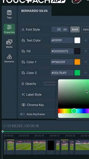 YouCoach App Video Analysis ti consente di creare video tecnici con disegni e grafiche personalizzate e di condividerli facilmente tramite app. 📱 Crea video personali per i giocatori e decidi chi può vedere ciascun video. | YouCoach