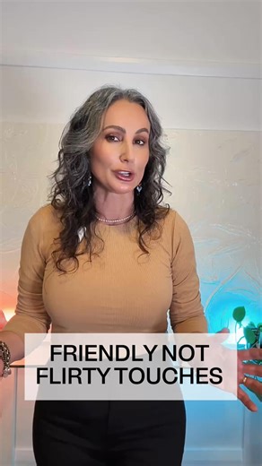 Not every touch is flirty, some are just signs of warmth and connection. Here’s how to spot the difference 👇#bodylanguage #touch #touching #psychologyfacts #flirting | Liz Rose