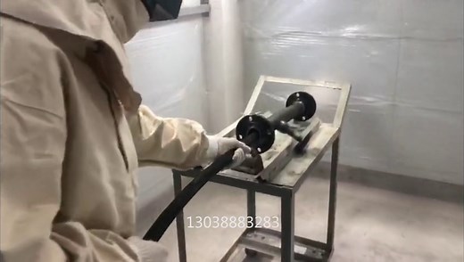 管道内部喷砂除锈视频管内除锈过程展示