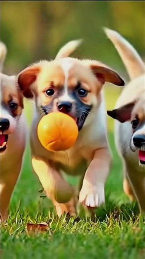 Dogs playing football 🏈