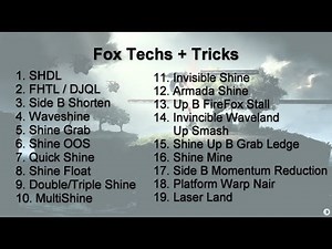 2020 Fox Melee Techs Guide
