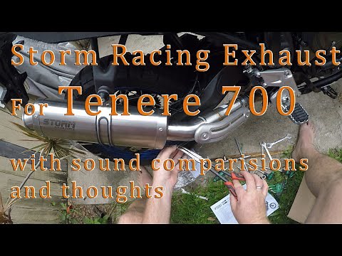 Storm Racing Exhaust for Yamaha Tenere 700. Install and thoughts