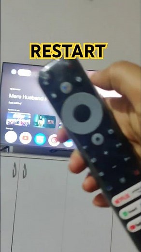 Restart TCL Tv #tcl #tcltv #tvshorts #ytshorts