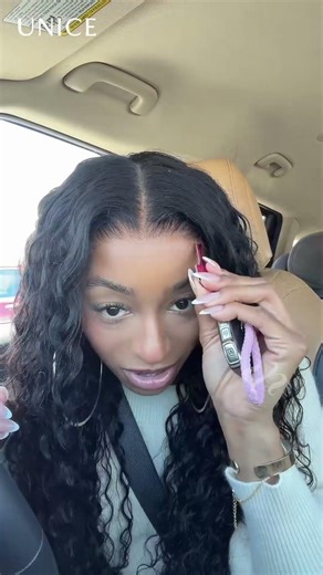 UNice 7x5 Bye-Bye Slip™ Put On And Go Glueless Water Wave Drawstring Wig