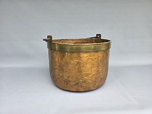 Old French Copper Firewood Storage Pot    - Etsy