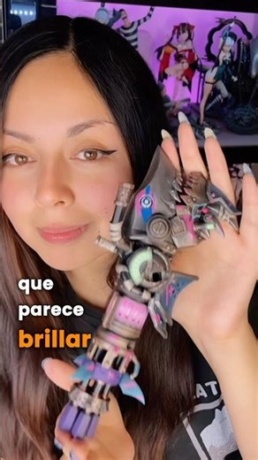 Cómo hacer osl en fishbones de jinx de arcane! Luces pintadas! #painting #tutorial #art