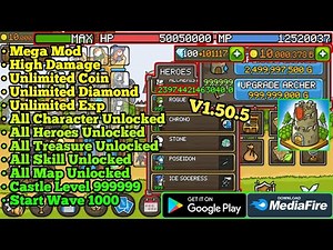 Grow Castle Mod Apk Terbaru All Character Unlocked, High Damage, Unlimited Coin