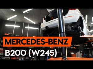 How to change rear shock absorber on MERCEDES-BENZ B200 (W245) [TUTORIAL AUTODOC]