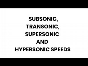 SUBSONIC, TRANSONIC, SUPERSONIC AND HYPERSONIC SPEEDS | ozeh