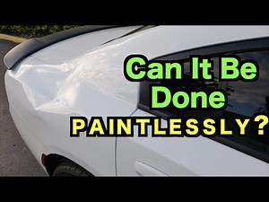 Dodge Charger Huge Quarter Panel Dent Snap a Dent Paintless Dent Repair