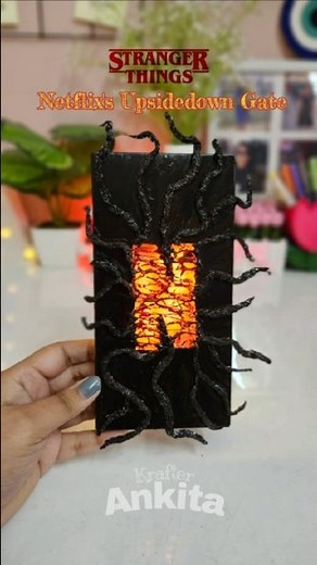stranger things inspired Netflix's upside down gate #craft #diy #strangerthings #netflix #upsidedown