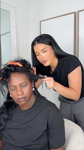 Quick and effective hairstyle 😳 No one was harmed during this video 🙃 #hairstyle #asmr #fast