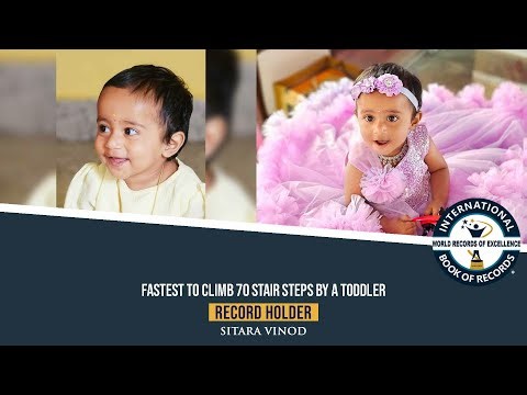 FASTEST TO CLIMB 70 STAIR STEPS BY A TODDLER
