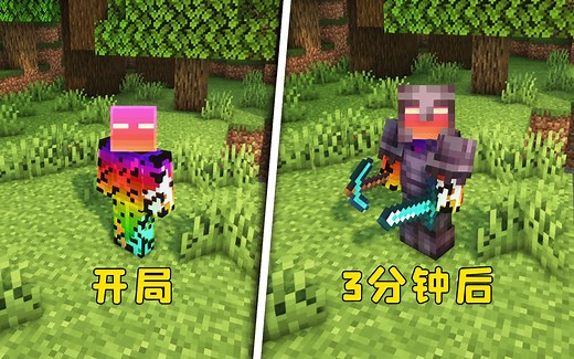 我的世界：史诗级种子，开局下界合金套装，富得流油