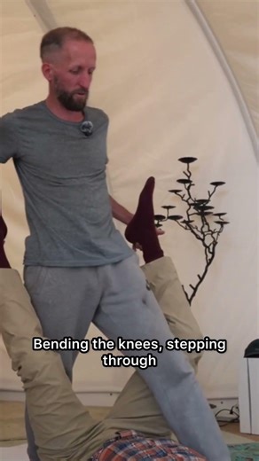 Thai Yoga Massage Stretch For Tight Hips and Lower Back #massagetherapies