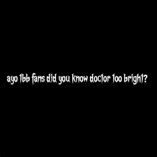 ayo tbb fans did you know dr too bright? #thebattlebricks