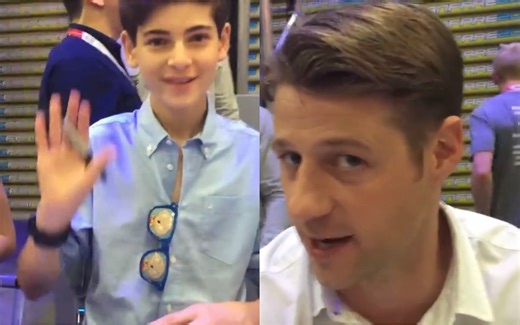 【哥谭】努力展示黄金左脸的戈登局长，热情营业的少爷小猫@2015SDCC签名会