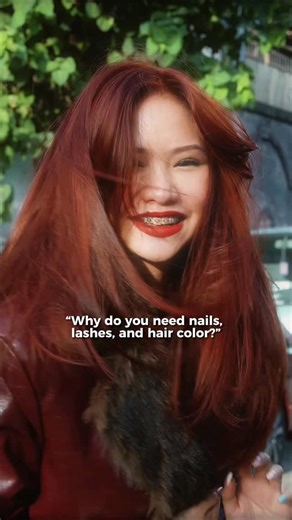 Gracie on Instagram: "When your language is visual, every detail matters🤟🏻 @lithe_lounge #redhair #DEAFinitelyBeautiful #beauty #reels #fyp"