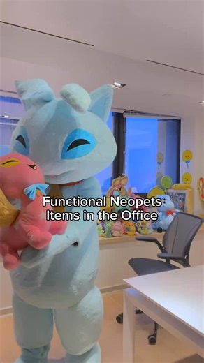 Functional Neopets items in the Office! #neopets #explorepage #plushies | Neopets